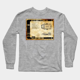 Parchment Showing Next-Gen Shuttle Craft Long Sleeve T-Shirt